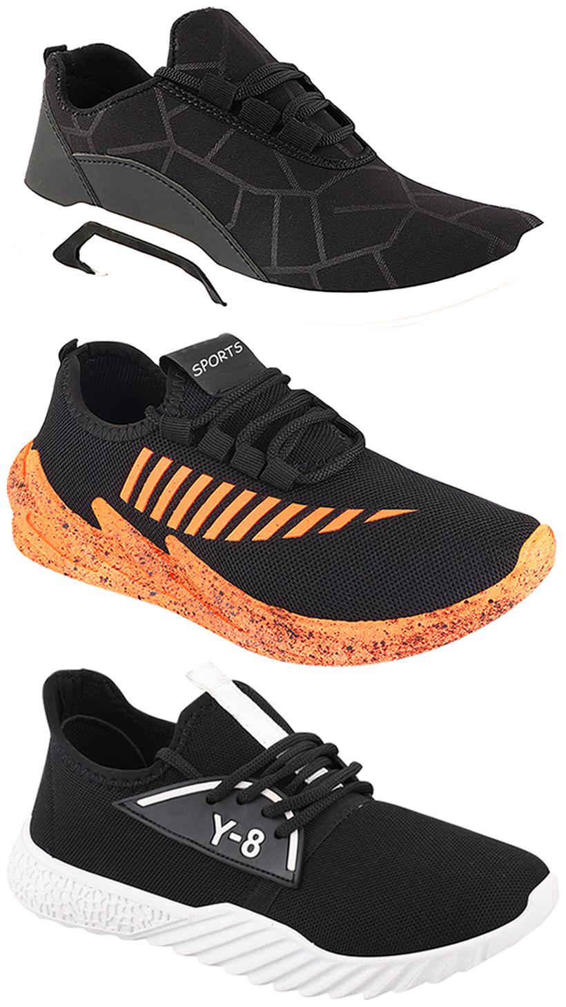 

Birde Men Multi-Color Casual Shoes - BRD-300-BLK-324-ORNG-378