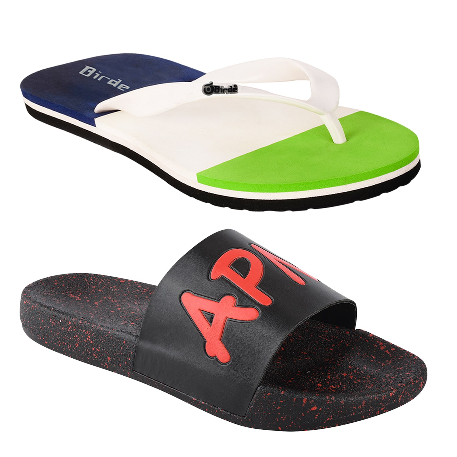 

Birde Men Multi Flip-Flops - 2 Pair