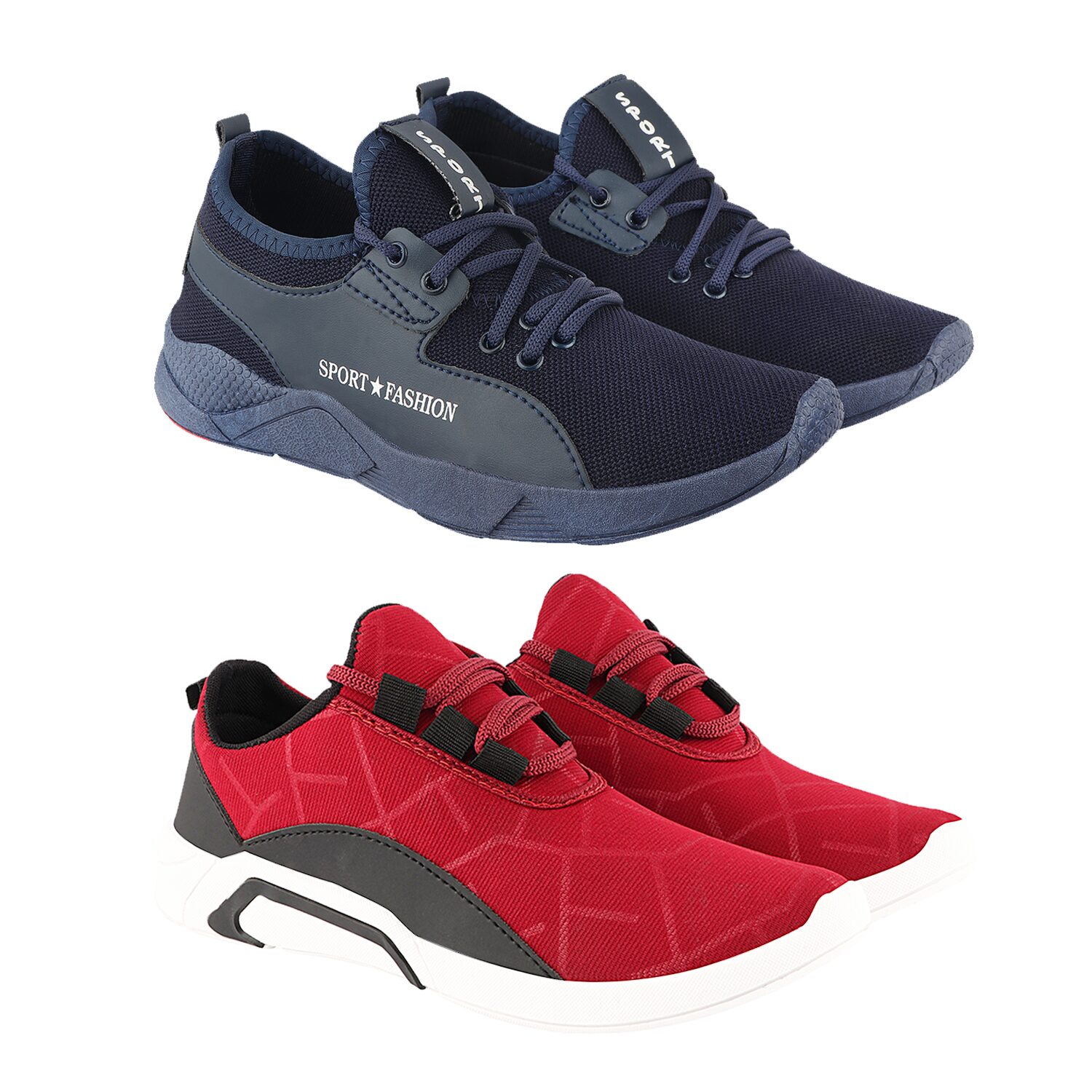 

Birde Multicolor Mesh Casual Shoes For Men (Pack of 2)