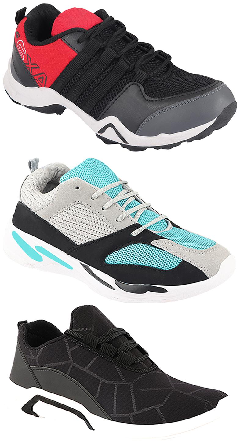 

Birde Men Multi-Color Casual Shoes - CASUAL SPORTS SNEAKERS RUNNNING SHOES - BRD-300-BLK AX-2-332