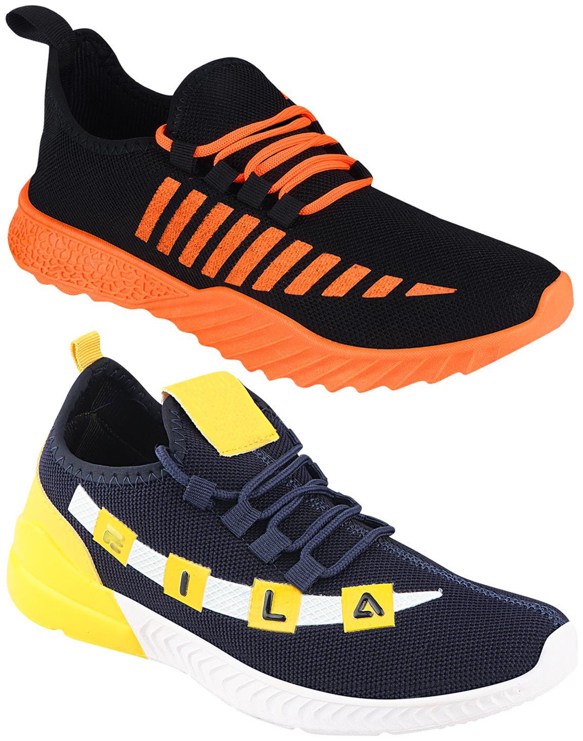 

Birde Multicolor Mesh Casual Shoes For Men (Pack of 2)