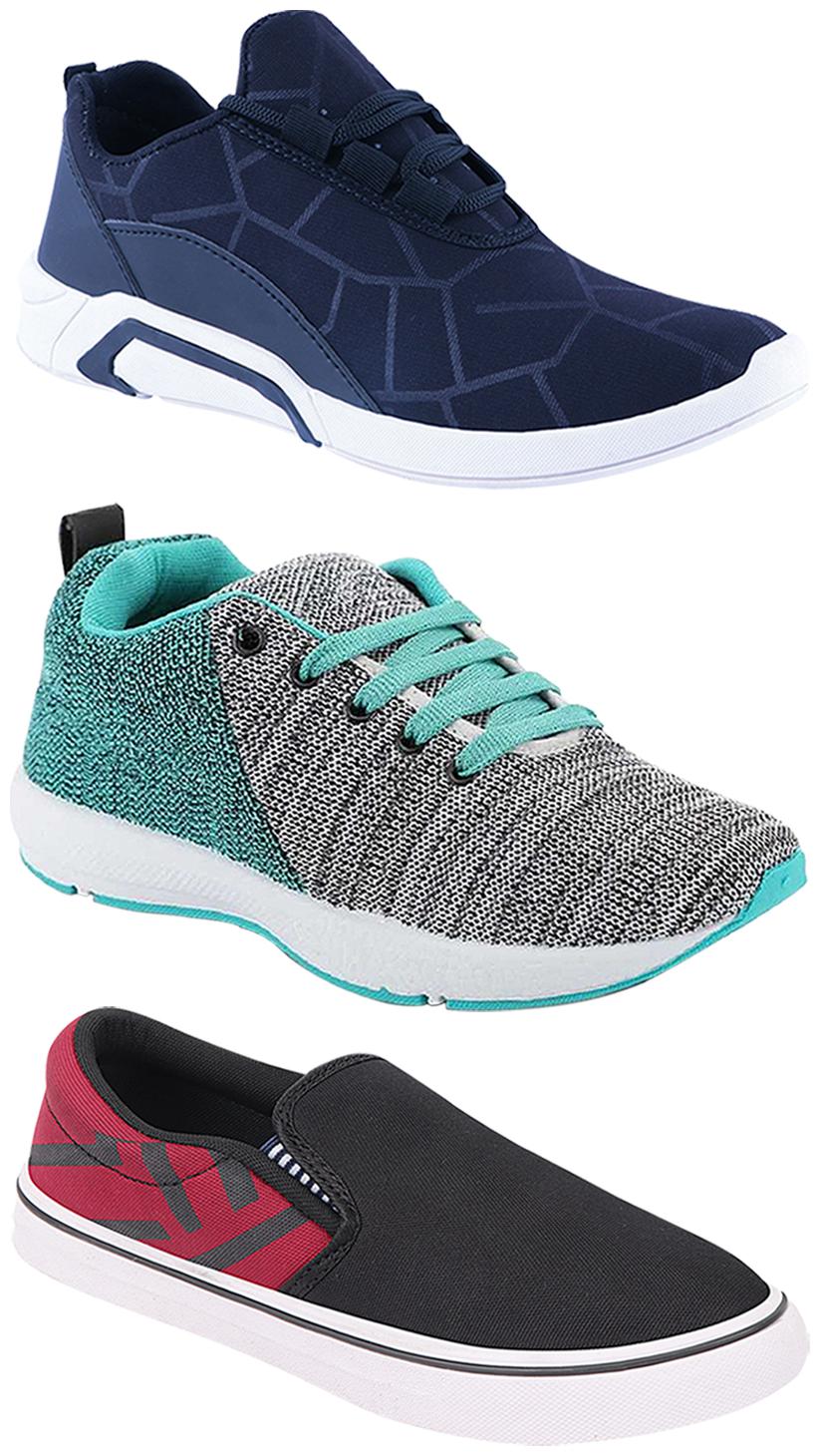 

Birde Men Multi-Color Casual Shoes - CASUAL SPORTS SNEAKERS RUNNNING SHOES - BRD-300-BLU-308-MRN-221