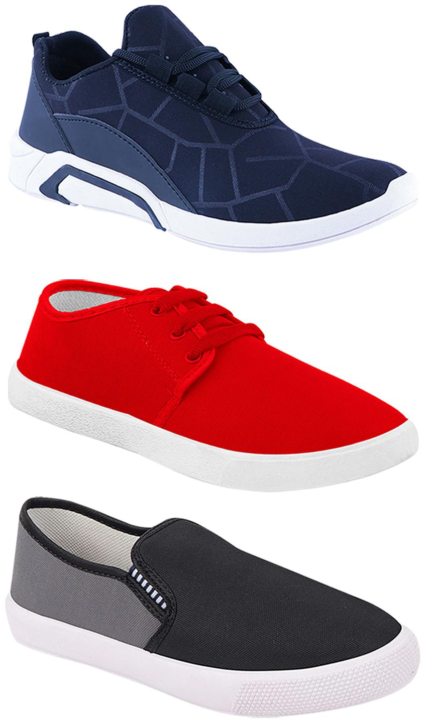 

Birde Men Multi-Color Casual Shoes - BRD-300-BLU-1077-309-GRY