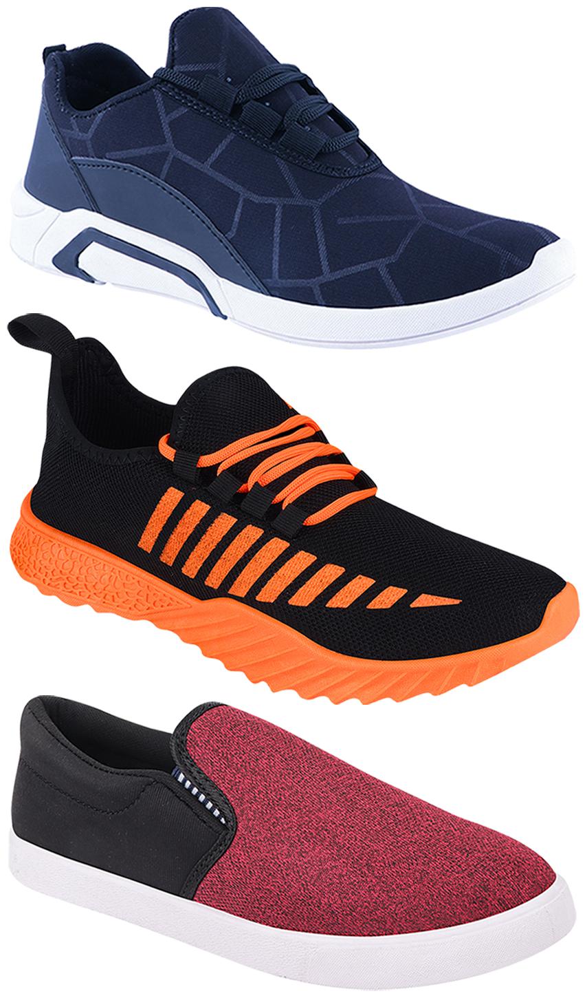 

Birde Men Multi-Color Casual Shoes - BRD-300-BLU-310-BLK-359