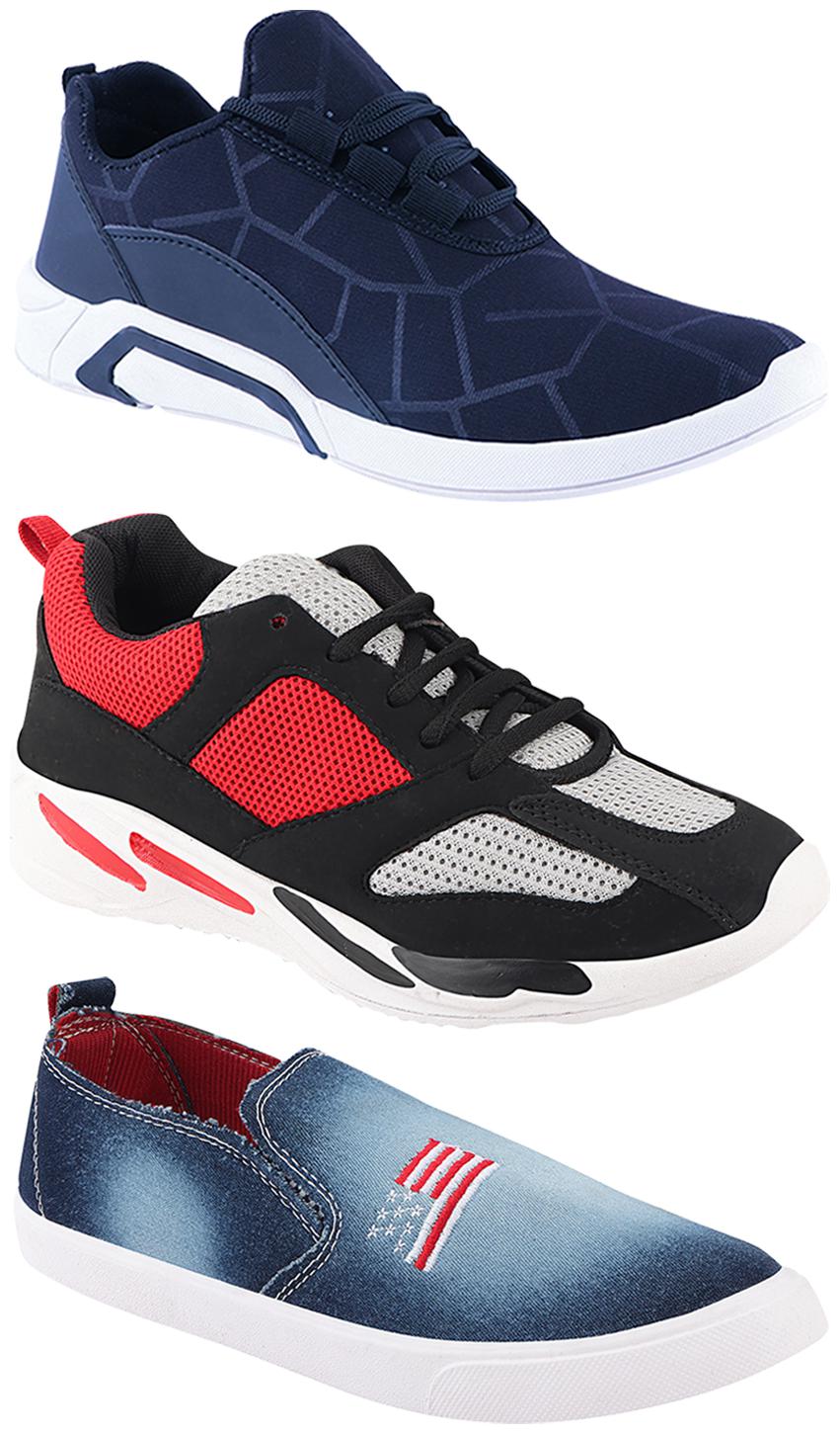 

Birde Men Multi-Color Casual Shoes - CASUAL SPORTS SNEAKERS RUNNNING SHOES - BRD-300-BLU-1220-334