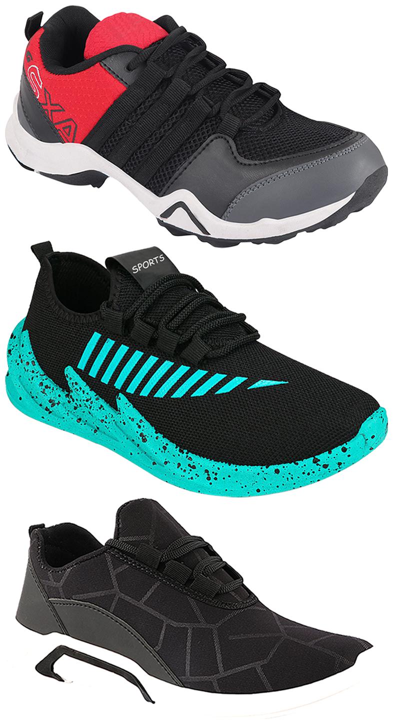 

Birde Men Multi-Color Casual Shoes - BRD-300-BLK AX-3-324-SGRN
