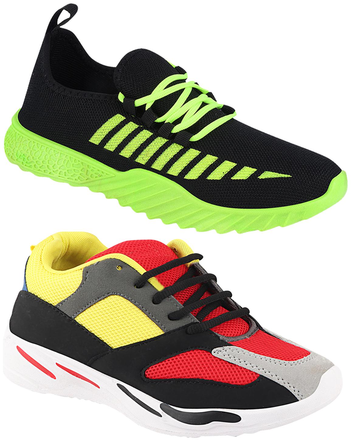 

Birde Multicolor Mesh Casual Shoes For Men (Pack of 2)