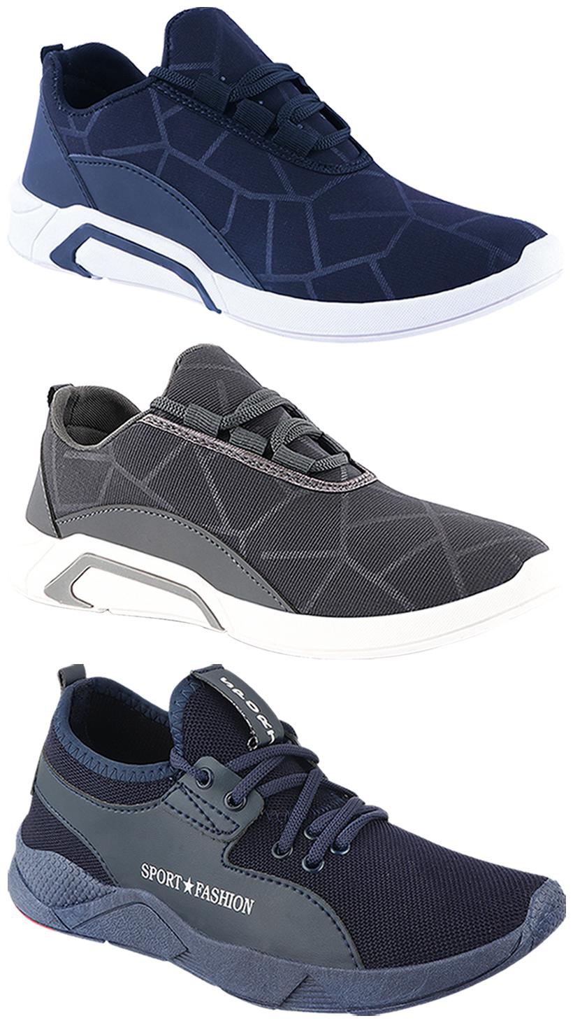 

Birde Men Multi-Color Casual Shoes - BRD-300-BLU-300-GRY-342