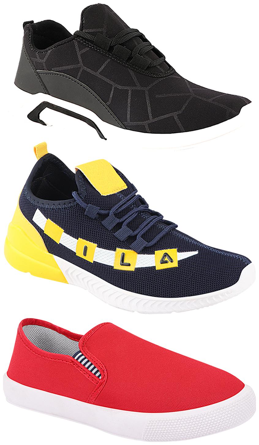 

Birde Men Multi-Color Casual Shoes - CASUAL SPORTS SNEAKERS RUNNNING SHOES - BRD-300-BLK-309-RD-330
