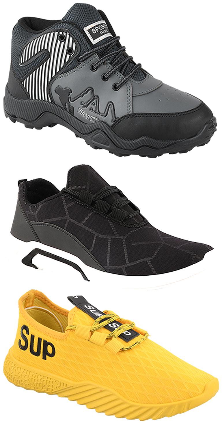 

Birde Men Multi-Color Casual Shoes - CASUAL SPORTS SNEAKERS RUNNNING SHOES - BRD-300-BLK-367-383