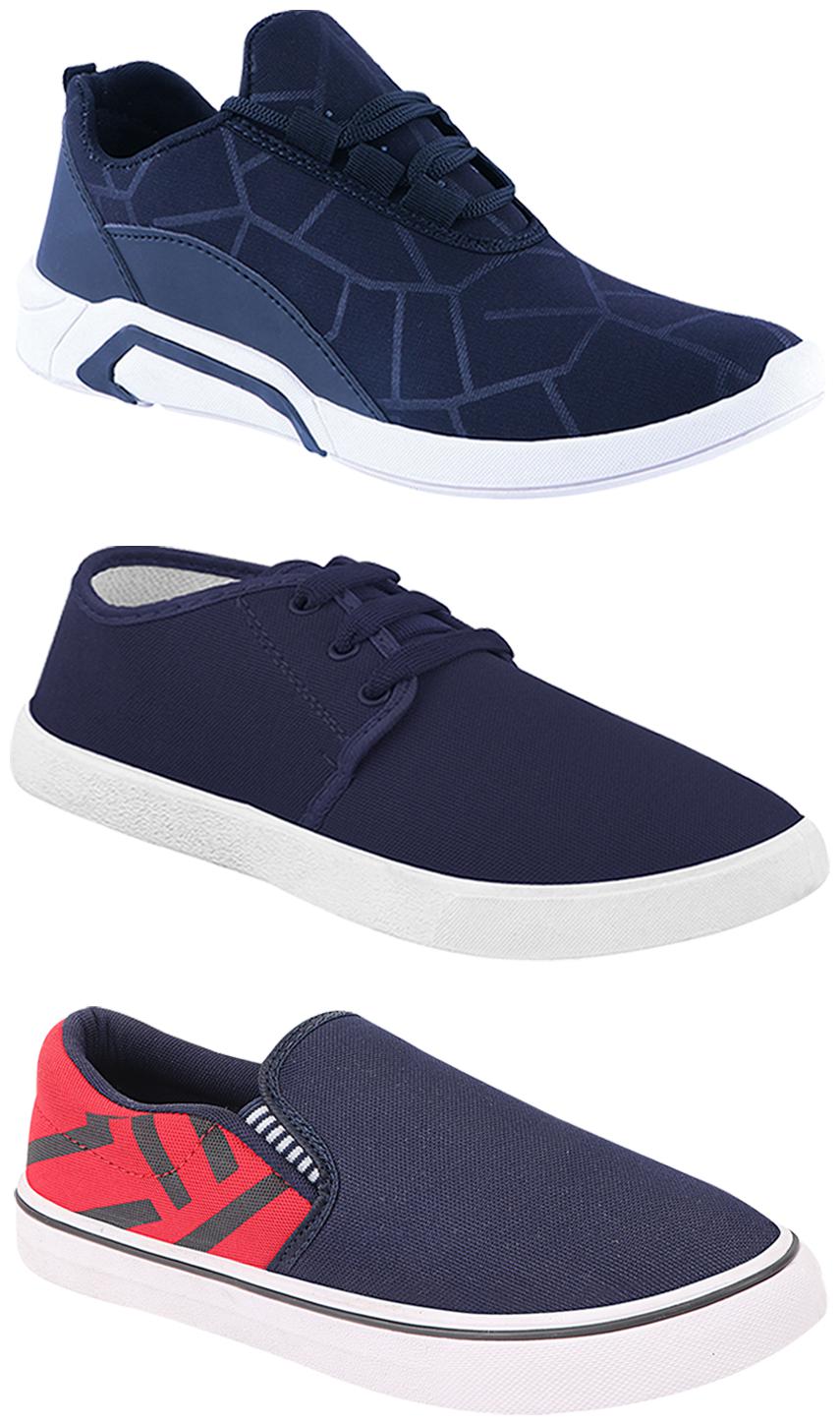 

Birde Men Multi-Color Casual Shoes - BRD-300-BLU-1078-308-RED