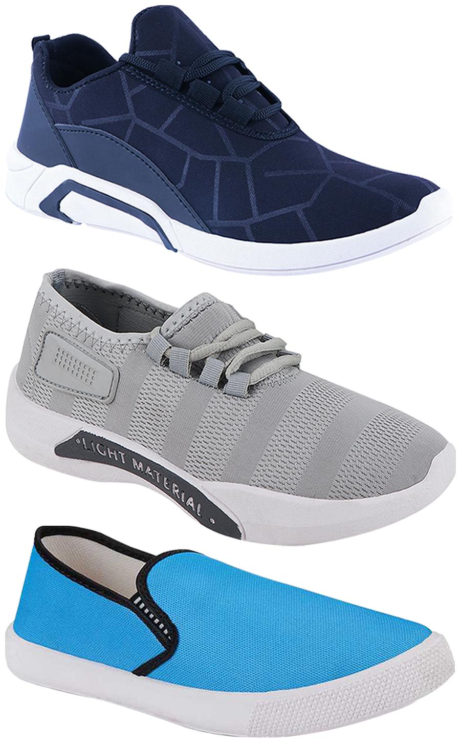 

Birde Men Multi-Color Casual Shoes - BRD-300-BLU-301-GRY-309-SKY