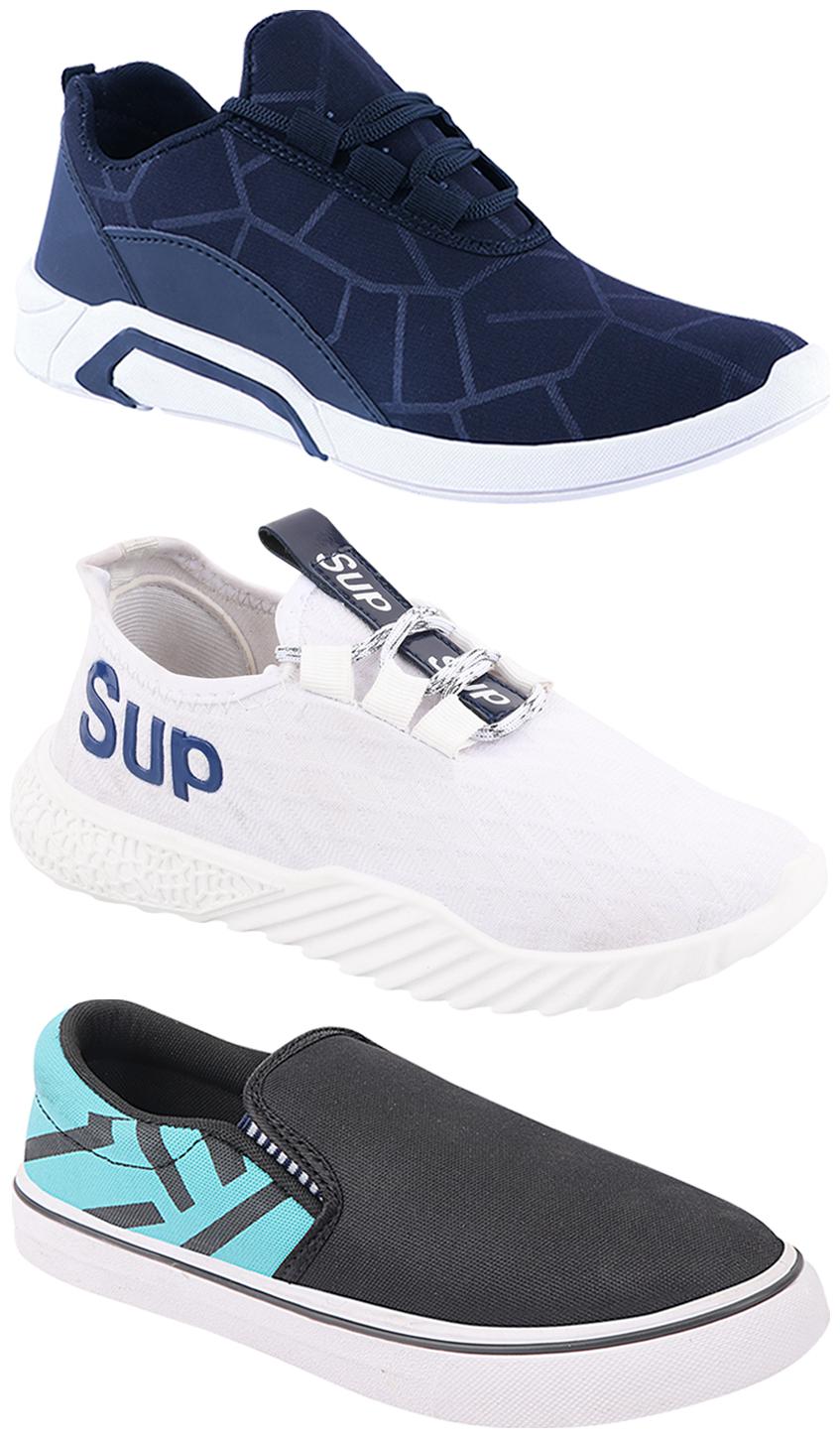 

Birde Men Multi-Color Casual Shoes - CASUAL SPORTS SNEAKERS RUNNNING SHOES - BRD-300-BLU-308-SGRN-385