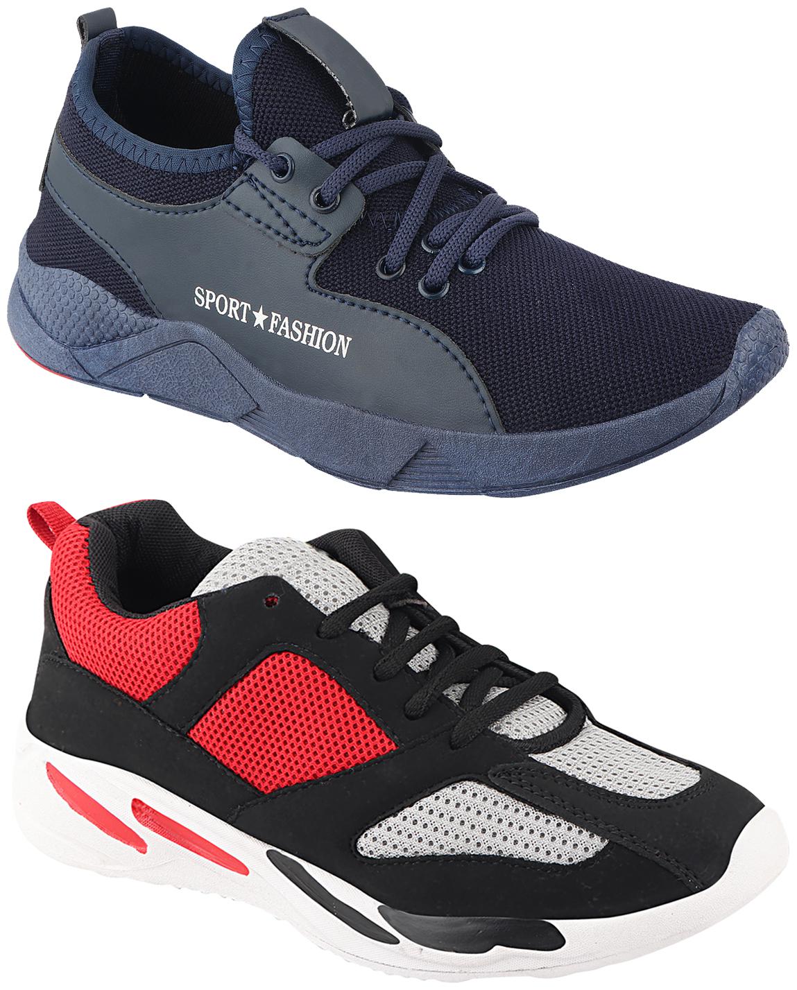 

Birde Multicolor Mesh Casual Shoes For Men (Pack of 2)