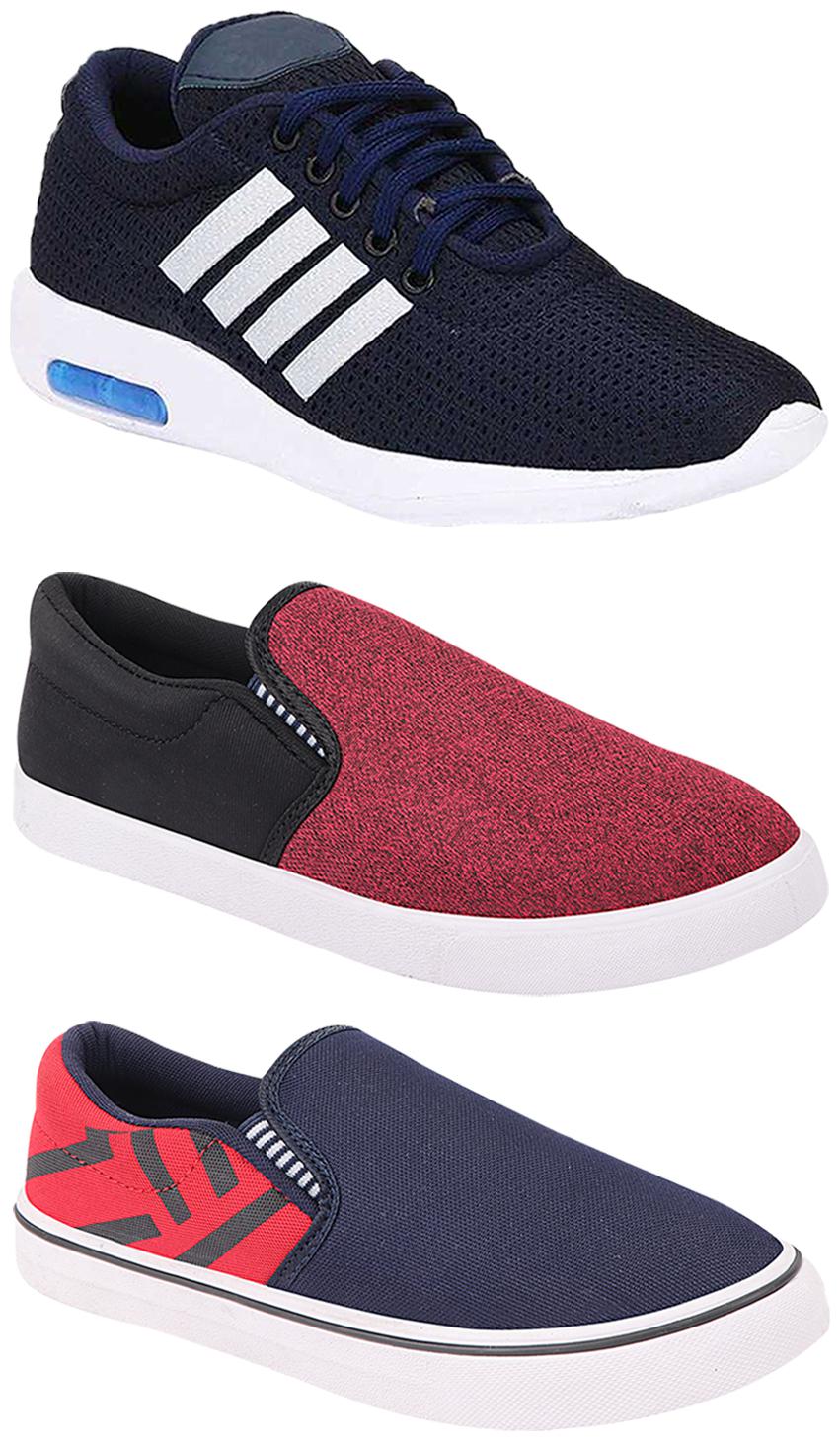 

Birde Men Multi-Color Casual Shoes - BRD-304-BLU BRD-308-RED BRD-310-BLK