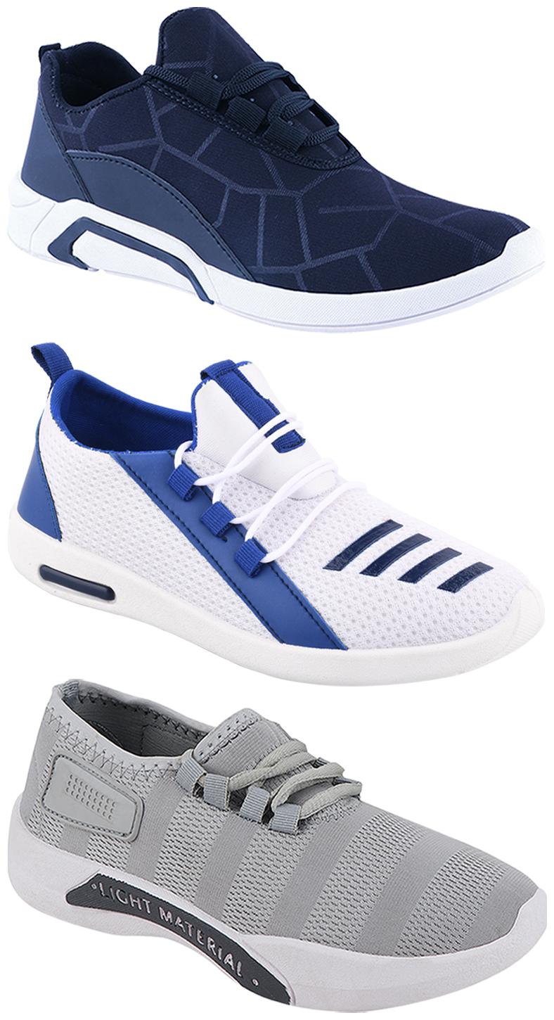

Birde Men Multi-Color Casual Shoes - BRD-300-BLU-301-GRY-375