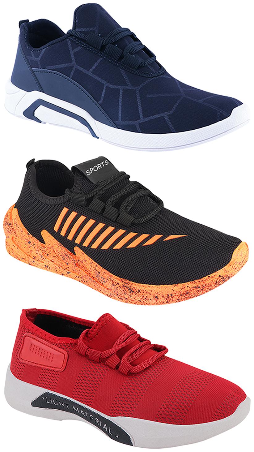 

Birde Men Multi-Color Casual Shoes - BRD-300-BLU-301-RD-324-ORNG