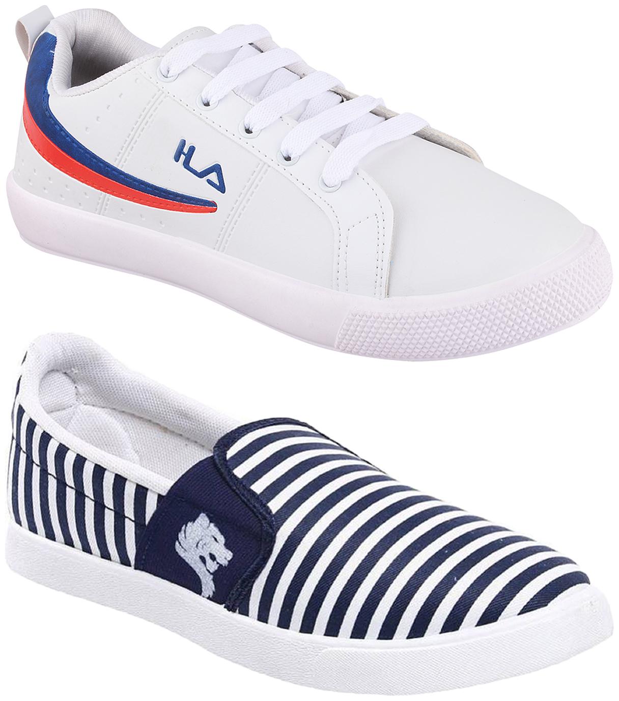 

Birde Multicolor Synthetic Casual Shoes For Men (Pack of 2)