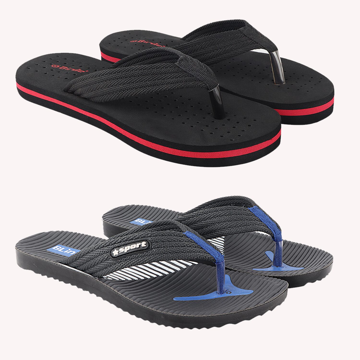 

Birde Men Multi Flip-Flops - 2 Pair
