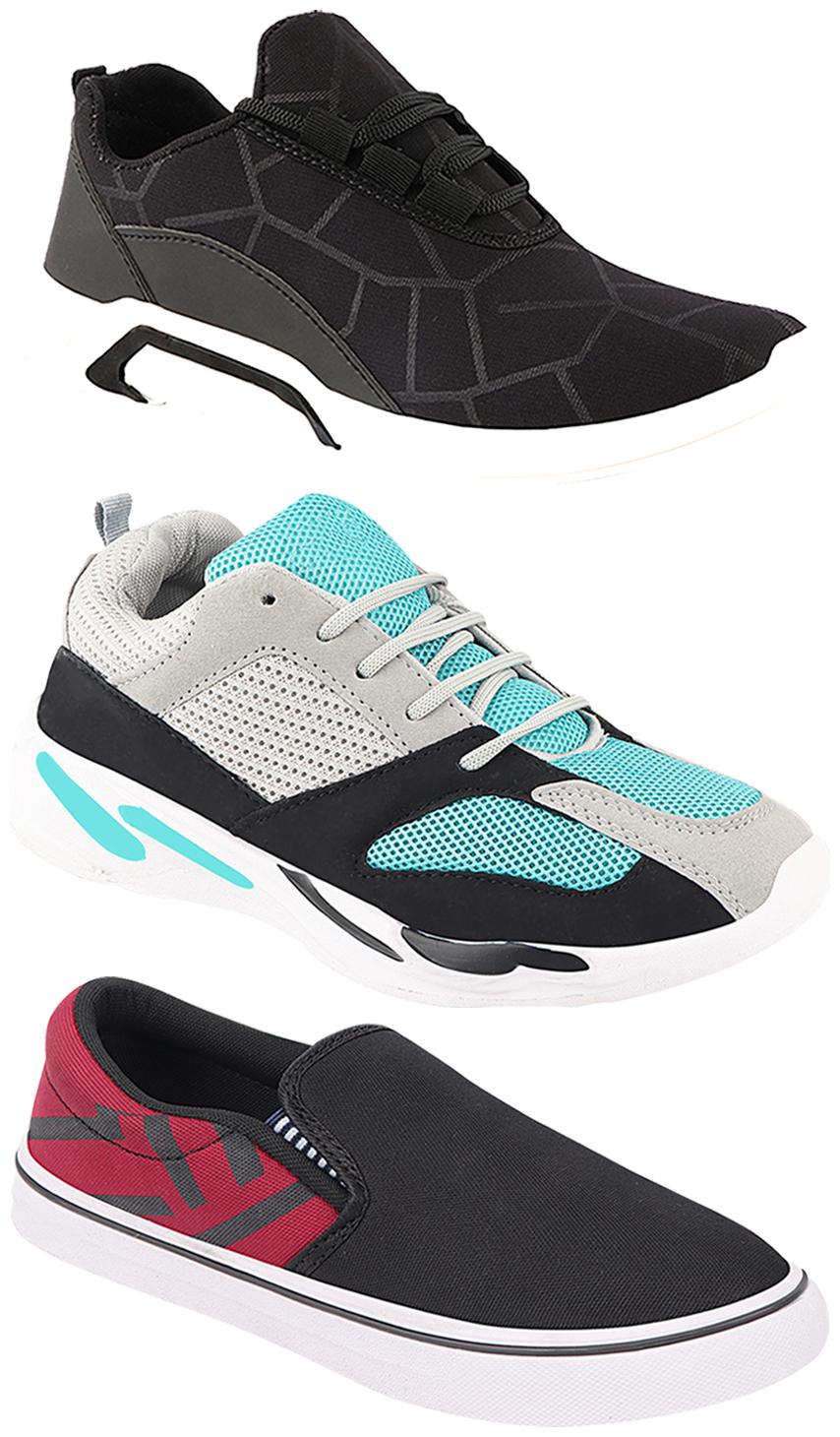 

Birde Men Multi-Color Casual Shoes - CASUAL SPORTS SNEAKERS RUNNNING SHOES - BRD-300-BLK-308-MRN-332