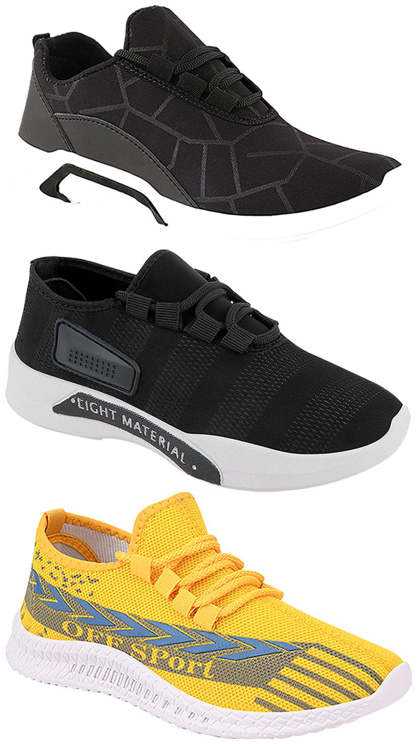 

Birde Men Multi-Color Casual Shoes - BRD-300-BLK-301-BLK-316