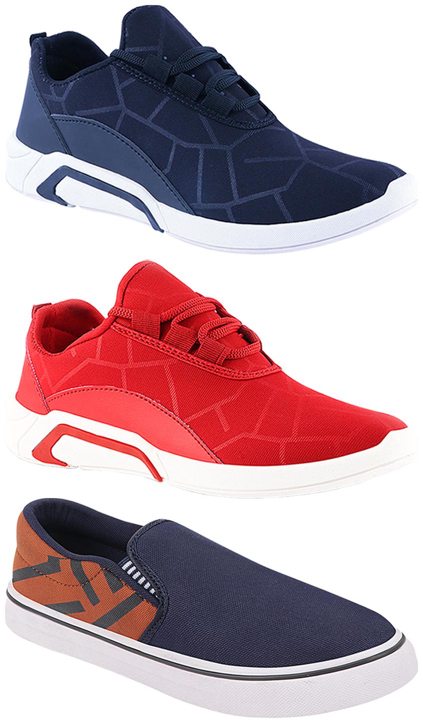 

Birde Men Multi-Color Casual Shoes - BRD-300-BLU-300-RED-308-TAN