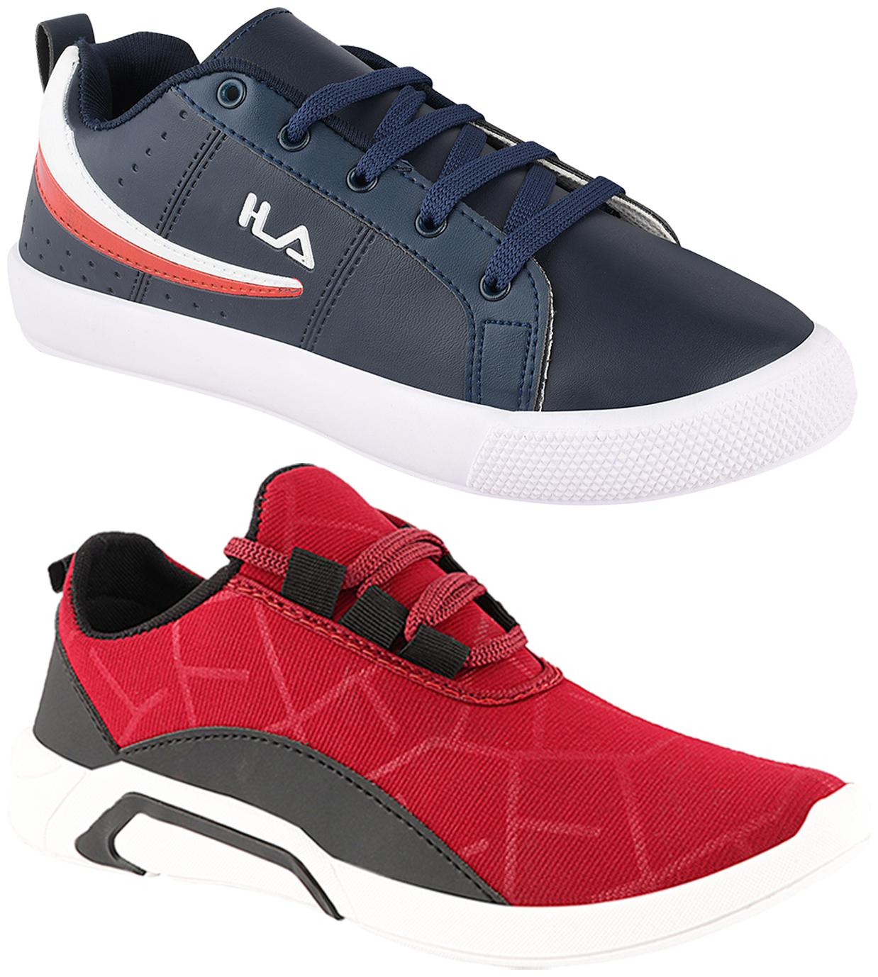 

Birde Multicolor Synthetic Casual Shoes For Men (Pack of 2)