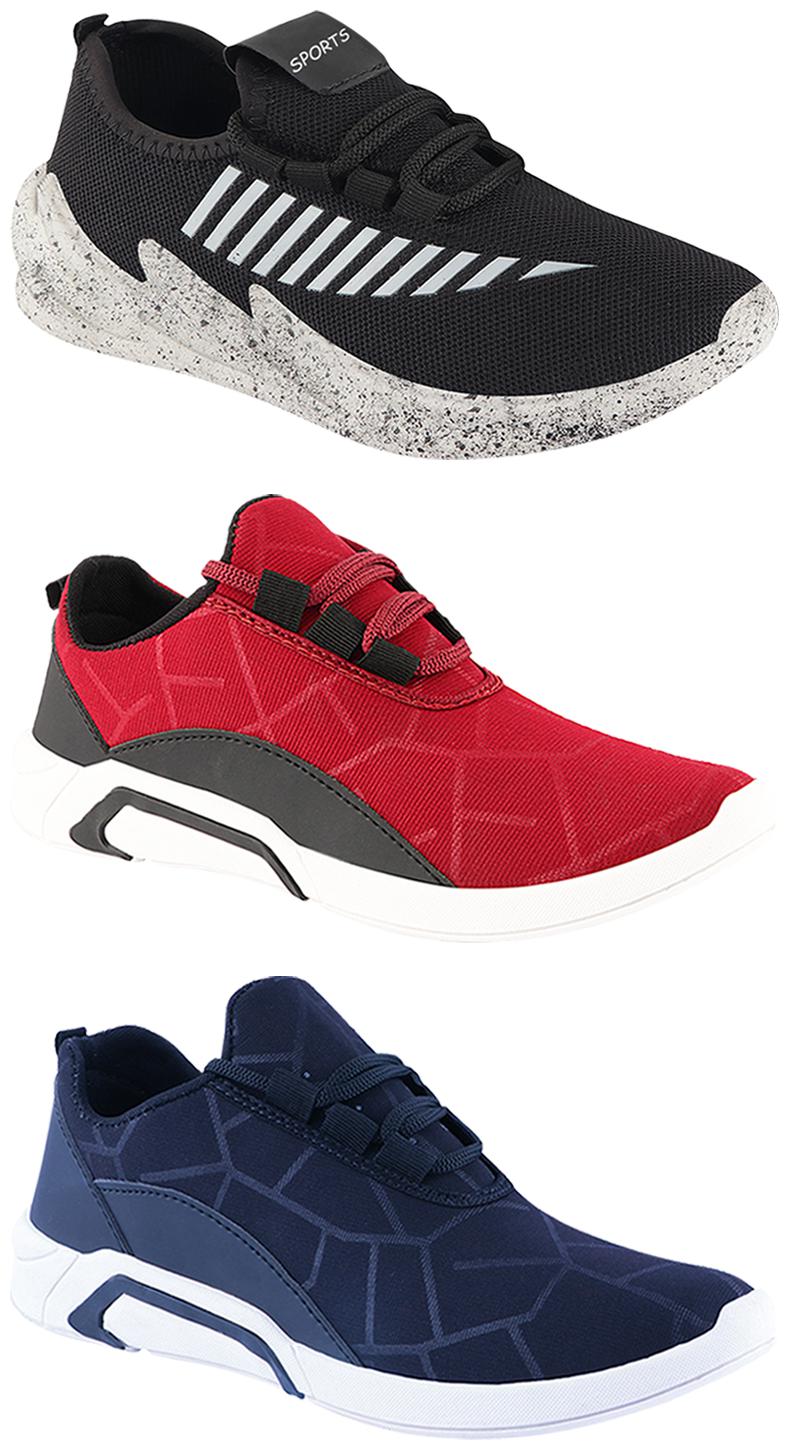 

Birde Men Multi-Color Casual Shoes - BRD-300-BLU-300-CHRY-324-GRY