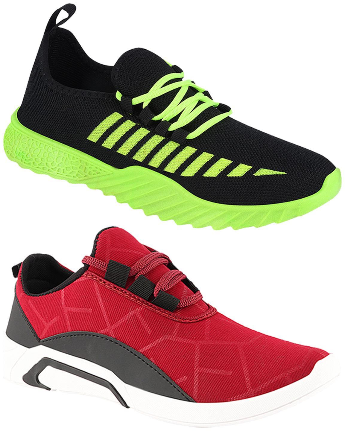 

Birde Multicolor Mesh Casual Shoes For Men (Pack of 2)