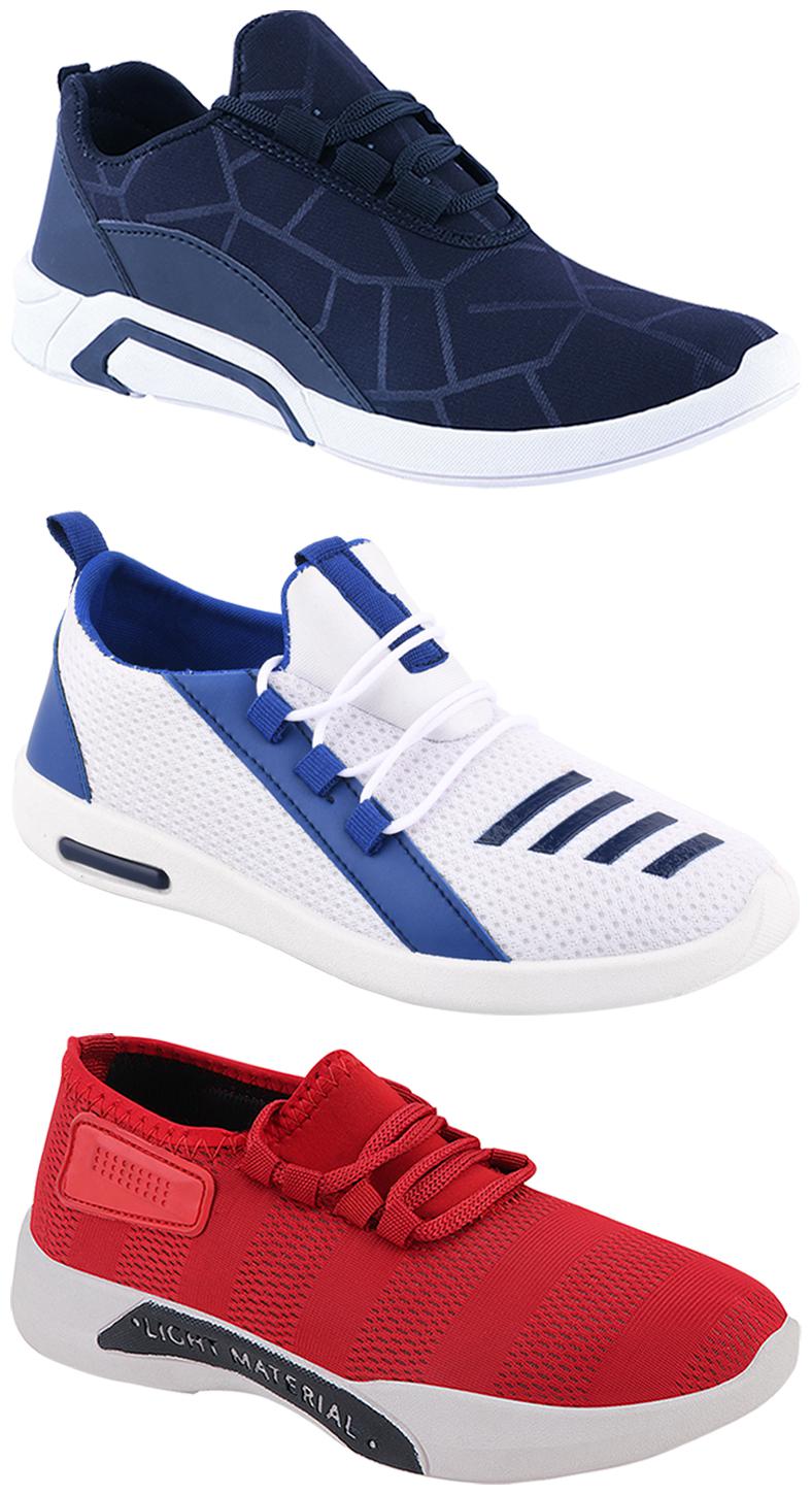 

Birde Men Multi-Color Casual Shoes - BRD-300-BLU-301-RD-375