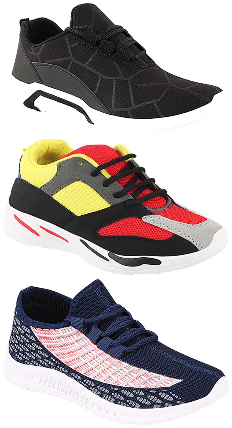 

Birde Men Multi-Color Casual Shoes - CASUAL SPORTS SNEAKERS RUNNNING SHOES - BRD-300-BLK-315-333