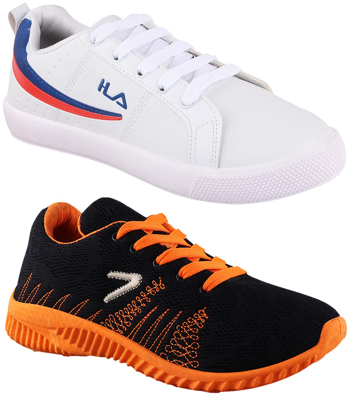 

Birde Multicolor Synthetic Casual Shoes For Men (Pack of 2)