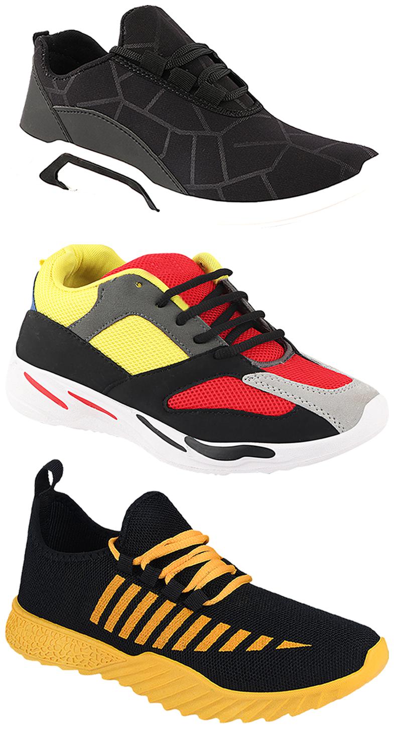 

Birde Men Multi-Color Casual Shoes - CASUAL SPORTS SNEAKERS RUNNNING SHOES - BRD-300-BLK-360-333