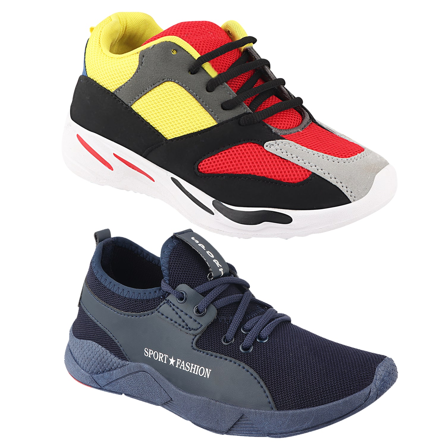 

Birde Multicolor Mesh Casual Shoes For Men (Pack of 2)
