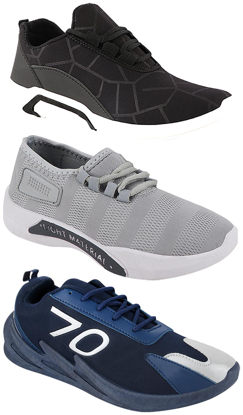 

Birde Men Multi-Color Casual Shoes - CASUAL SPORTS SNEAKERS RUNNNING SHOES - BRD-300-BLK-301-GRY-351