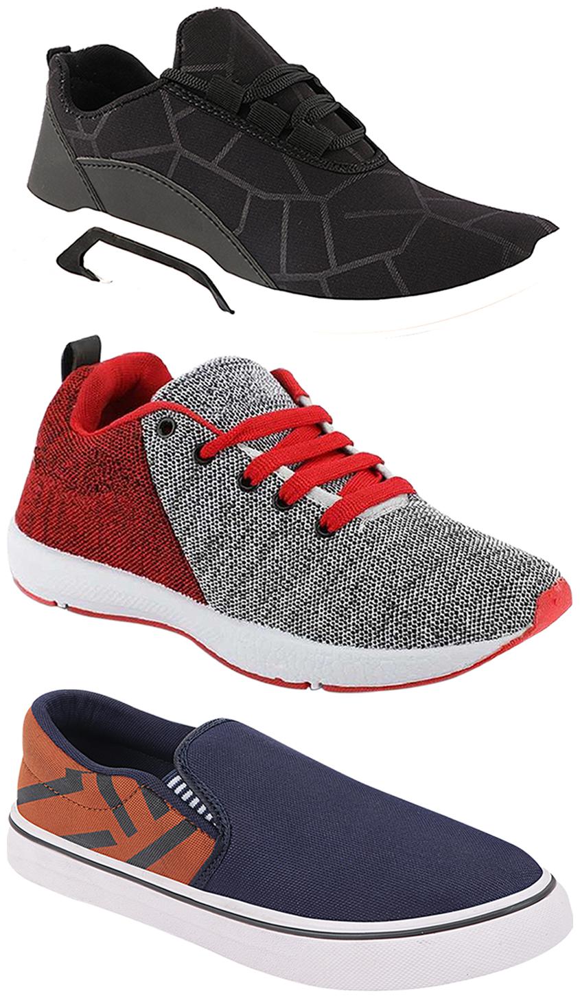

Birde Men Multi-Color Casual Shoes - CASUAL SPORTS SNEAKERS RUNNNING SHOES - BRD-300-BLK-308-TAN-222