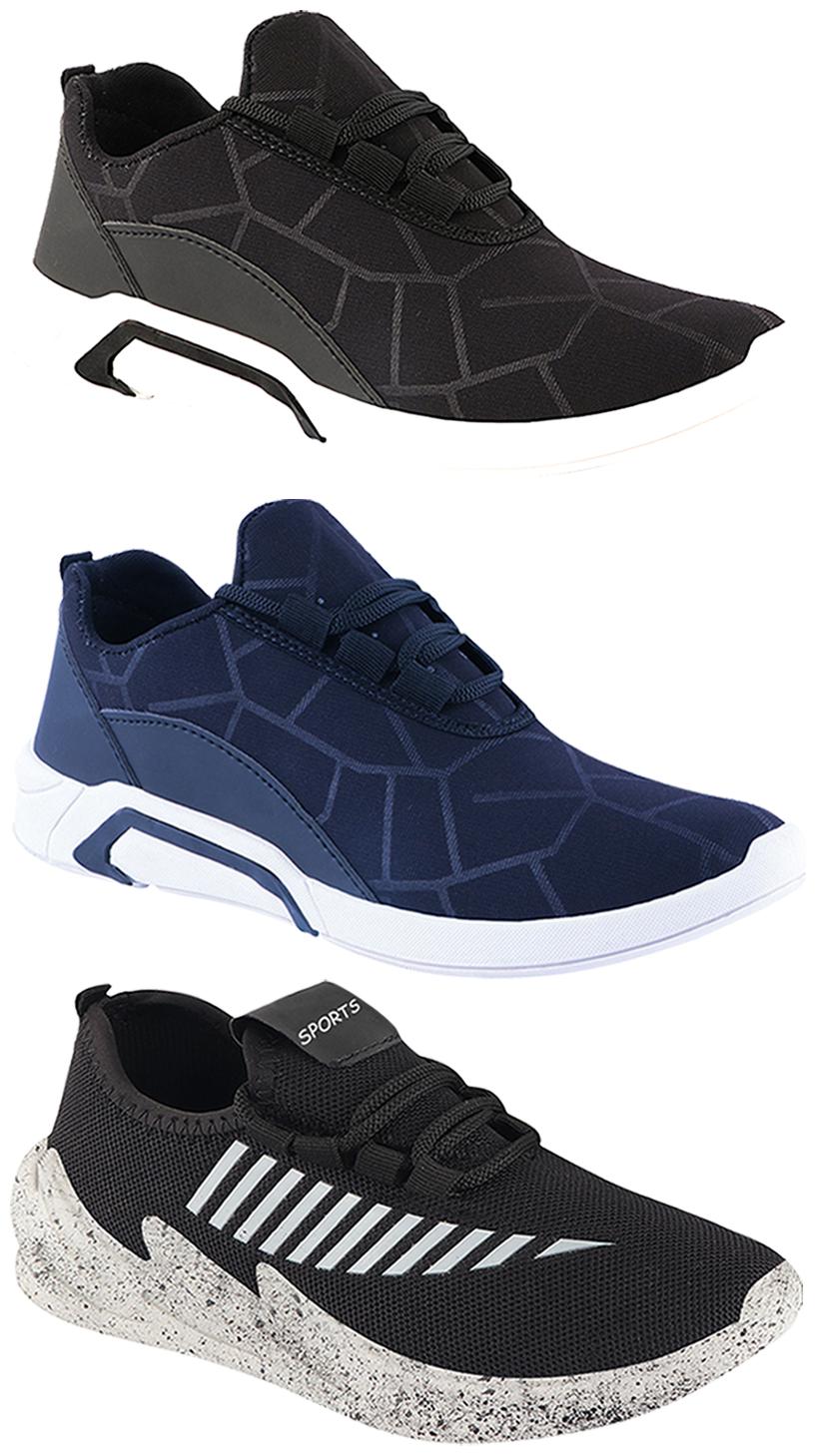 

Birde Men Multi-Color Casual Shoes - BRD-300-BLK-300-BLU-324-GRY