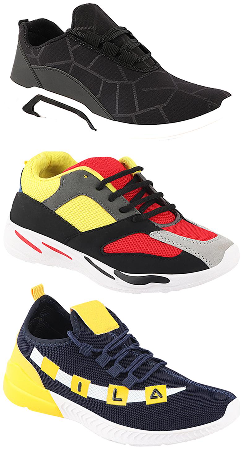 

Birde Men Multi-Color Casual Shoes - CASUAL SPORTS SNEAKERS RUNNNING SHOES - BRD-300-BLK-330-333