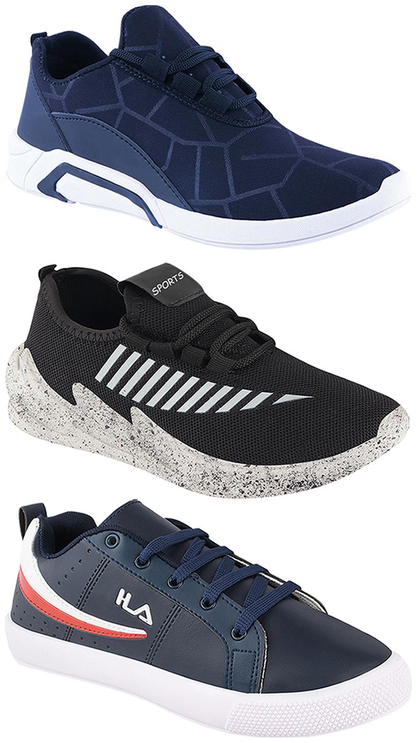 

Birde Men Multi-Color Casual Shoes - BRD-300-BLU-324-GRY-365