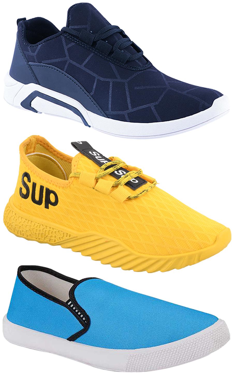

Birde Men Multi-Color Casual Shoes - CASUAL SPORTS SNEAKERS RUNNNING SHOES - BRD-300-BLU-309-SKY-383