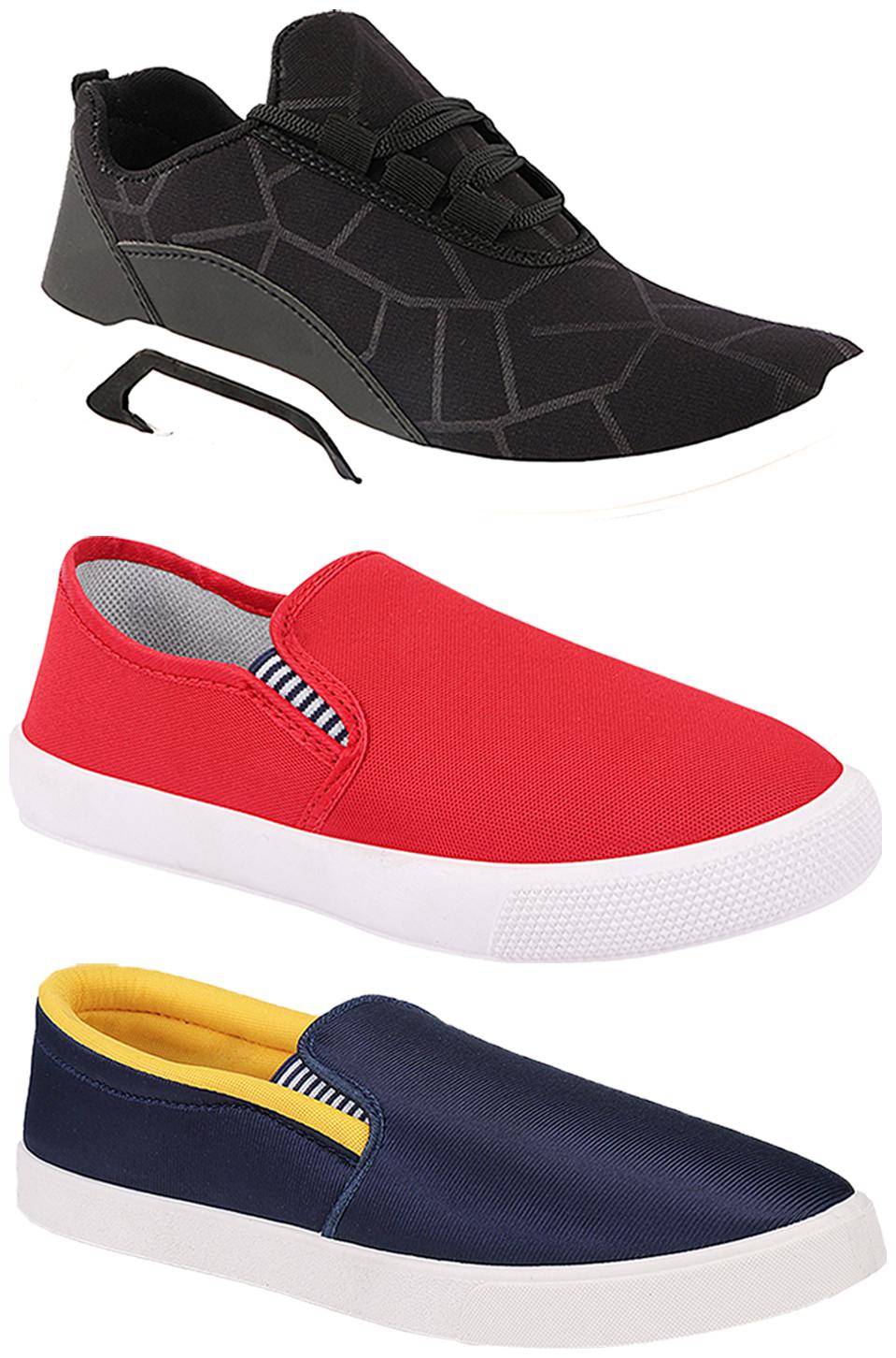 

Birde Men Multi-Color Casual Shoes - BRD-300-BLK-309-RD BIRDE-52