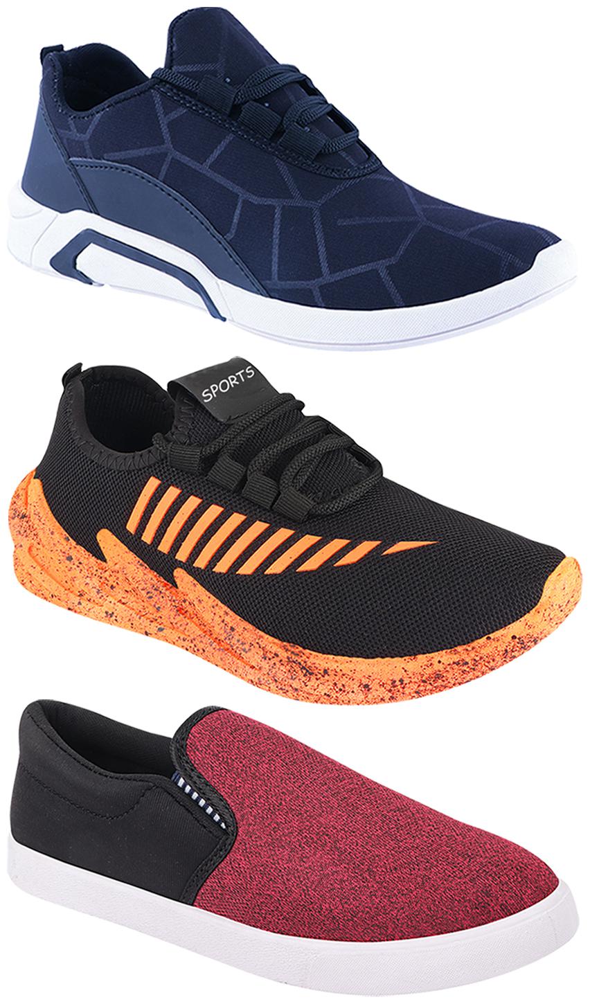 

Birde Men Multi-Color Casual Shoes - BRD-300-BLU-310-BLK-324-ORNG
