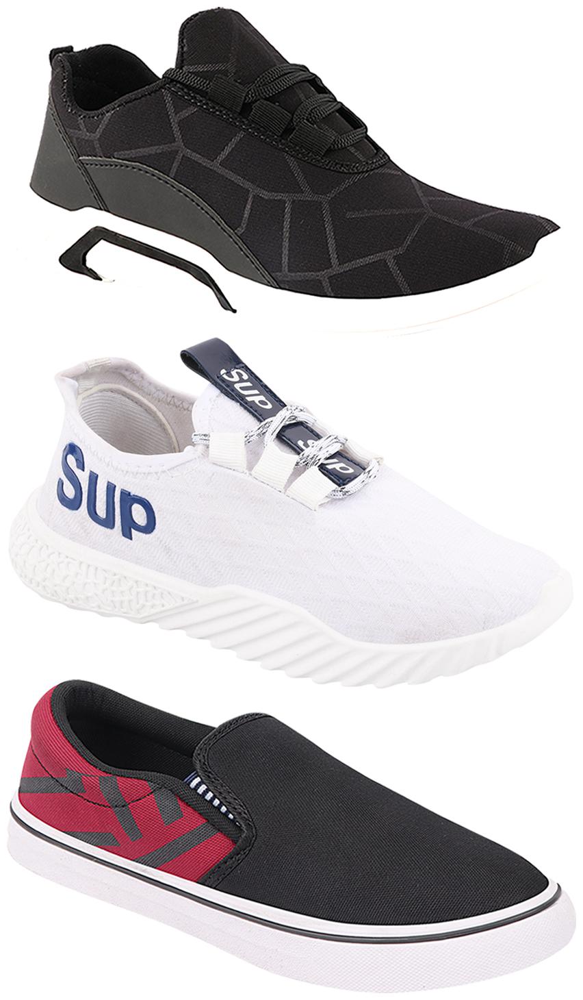 

Birde Men Multi-Color Casual Shoes - CASUAL SPORTS SNEAKERS RUNNNING SHOES - BRD-300-BLK-308-MRN-385