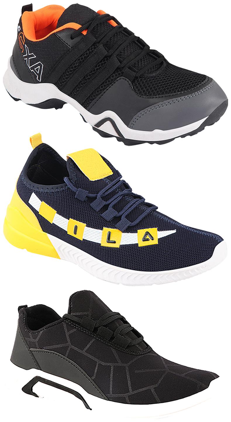

Birde Men Multi-Color Casual Shoes - CASUAL SPORTS SNEAKERS RUNNNING SHOES - BRD-300-BLK AX-3-330