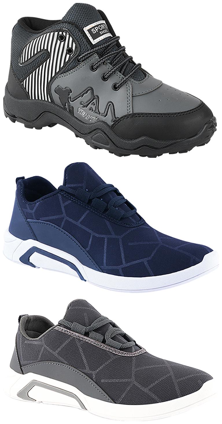 

Birde Men Multi-Color Casual Shoes - BRD-300-BLU-300-GRY-367