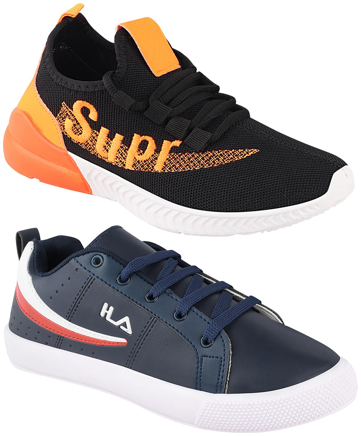 

Birde Multicolor Synthetic Casual Shoes For Men (Pack of 2)
