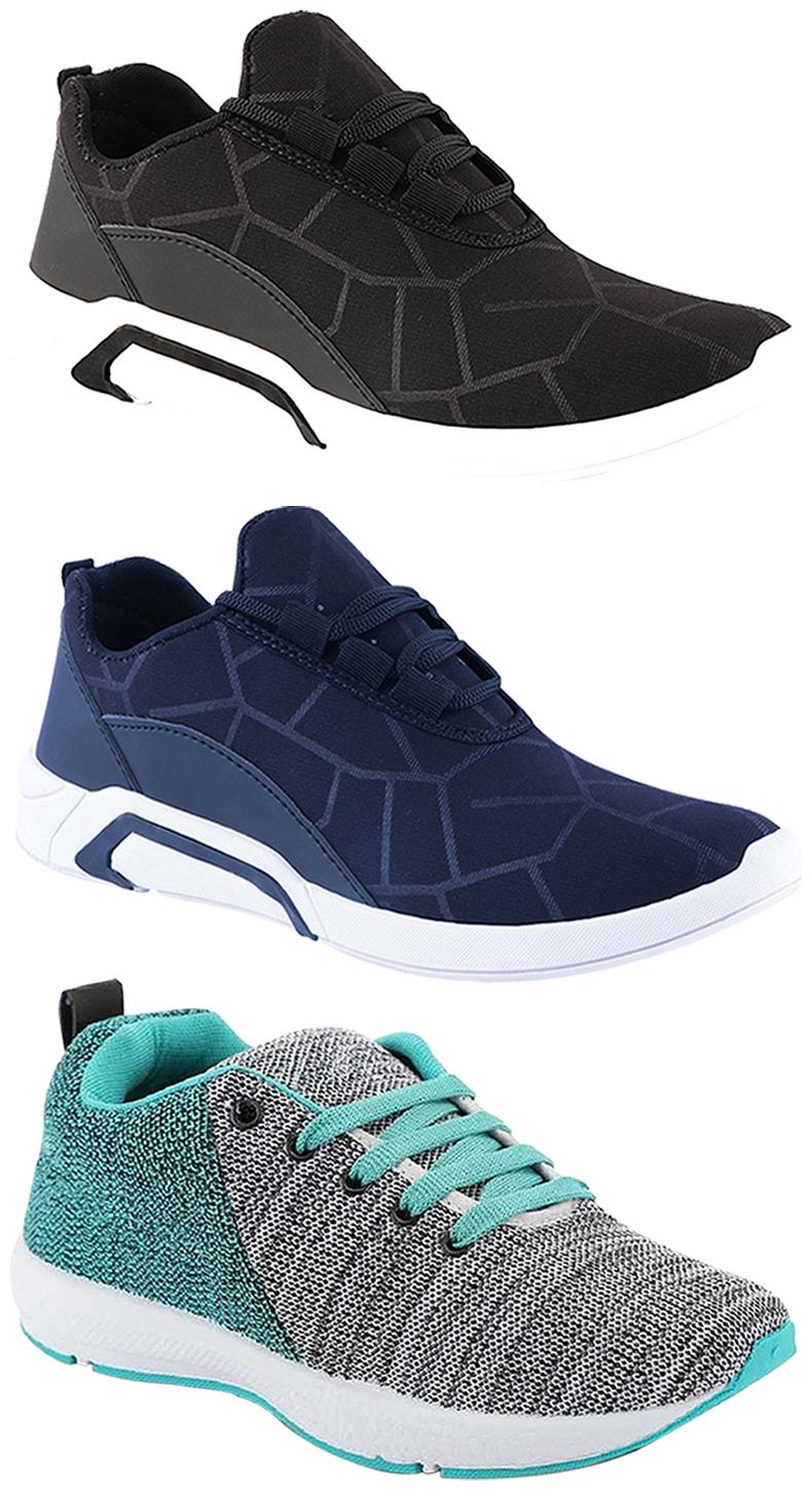 

Birde Men Multi-Color Casual Shoes - CASUAL SPORTS SNEAKERS RUNNNING SHOES - BRD-300-BLK-300-BLU-221
