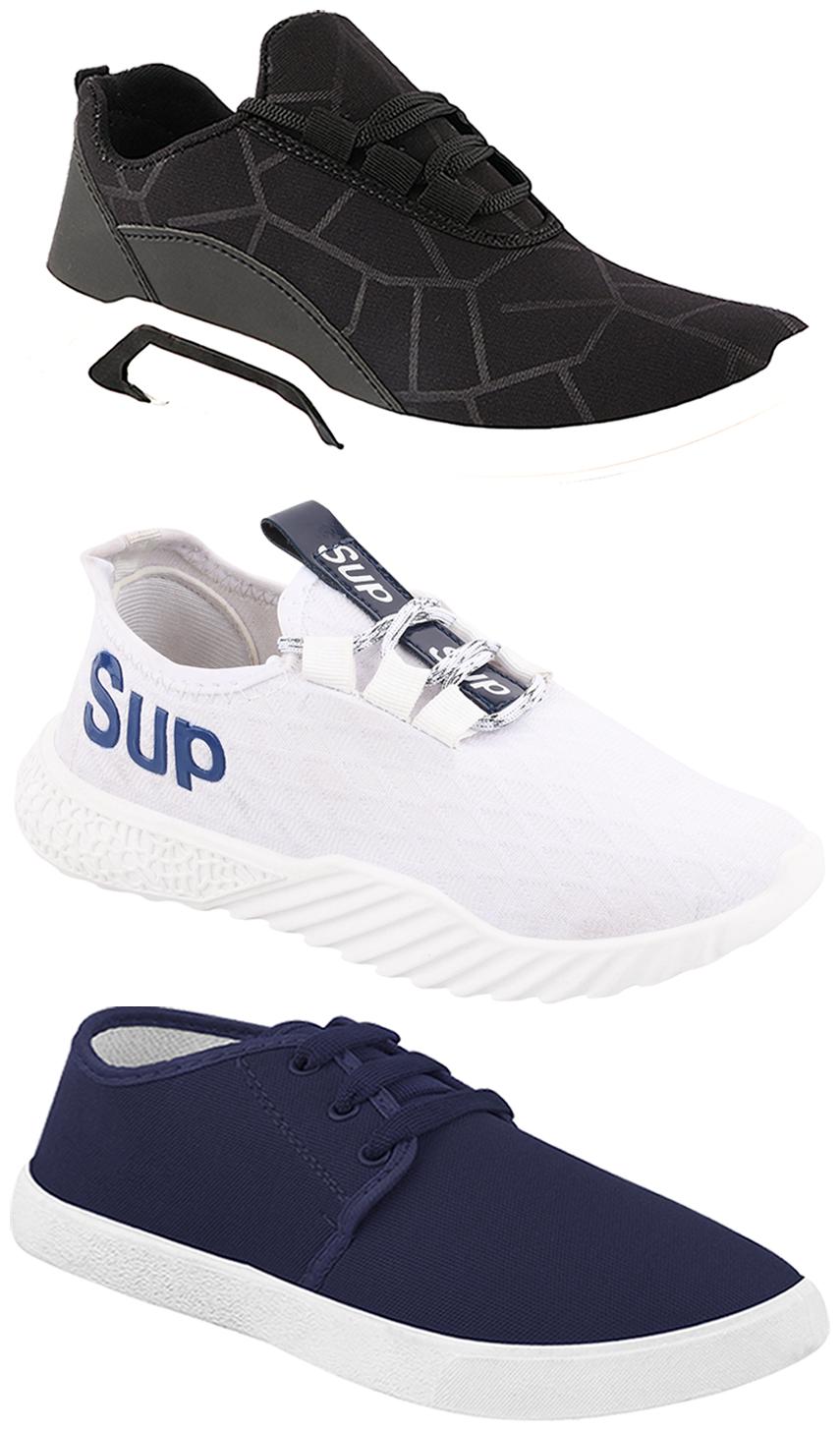 

Birde Men Multi-Color Casual Shoes - CASUAL SPORTS SNEAKERS RUNNNING SHOES - BRD-300-BLK-1078-385