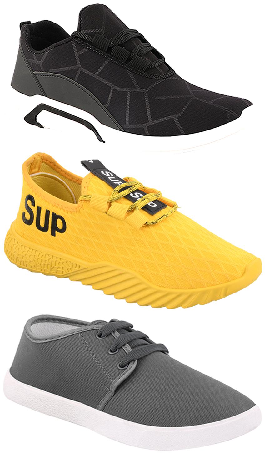 

Birde Men Multi-Color Casual Shoes - CASUAL SPORTS SNEAKERS RUNNNING SHOES - BRD-300-BLK-1079-383