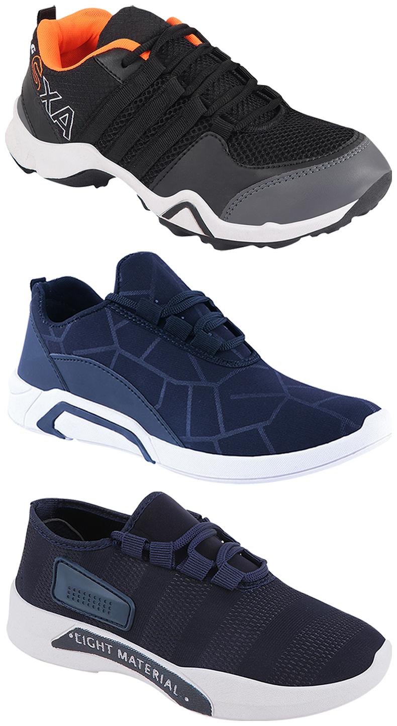 

Birde Men Multi-Color Casual Shoes - BRD-300-BLU-301-BLU AX-3